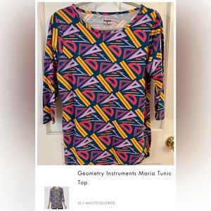 Svaha Geometry Instruments Maria Tunic Top, size medium, VGUC